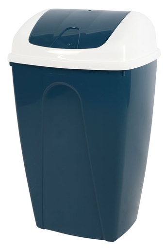 [FOR34353] POUBELLE FLIP 50L BICOLORE COUV.BASCULANT