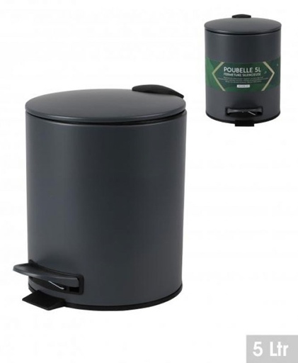[FOR44033] POUBELLE 5L AVEC PEDALE ET FERMETURE SILENCIEUSE
