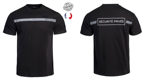 [TOE01.052310L] T-SHIRT NOIR SECU-ONE "SECURITE PRIVEE" T.L