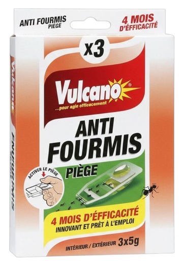 [VULPIEGEFOURMIS] PIEGES ANTI-FOURMIS VULCANO BOITE DE 3 PCS