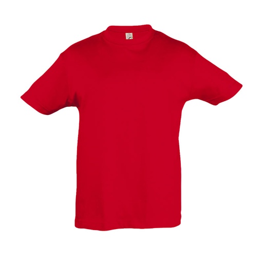 [TSERO6] T-SHIRT KIDS ROUGE 100% COTON T.6 ANS