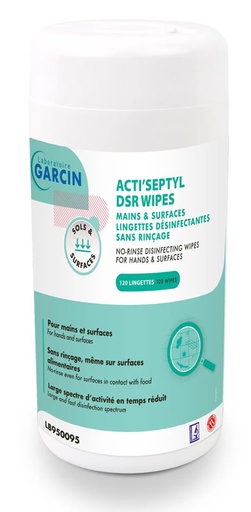 [PAR939241] LING. DESINF. ACTI'SEPTYL MAINS&SURFACE SANS RINCAGE BTE 120 LING.