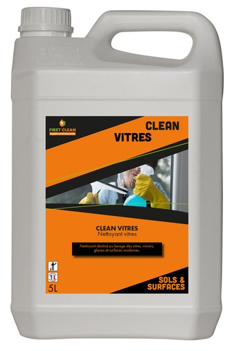 [LABSS022C] CLEAN NETTOYANT VITRES ET SURFACES 5 L