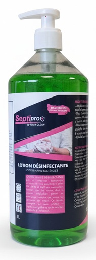 [LABHM006A] LOTION MAIN DESINFECTANTE SEPTIPRO 1L AVEC POMPE