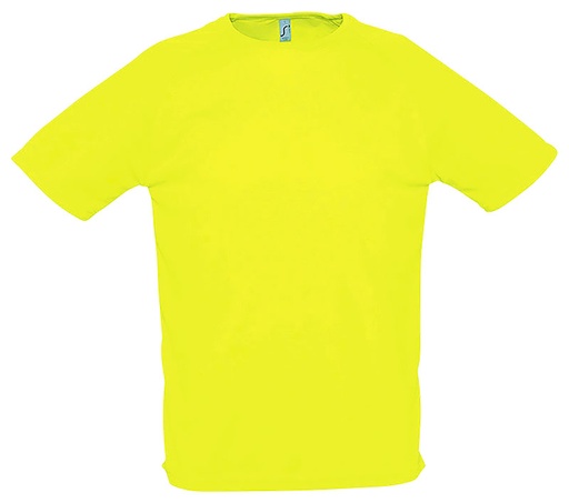 [TSSPORTYJAF2XL] TEE-SHIRT SPORTY POLYESTER JAUNE FLUO T.2XL