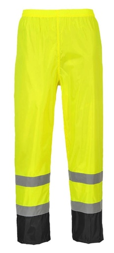 [PWTH444JN3XL] PANTALON DE PLUIE JAUNE/NOIR H444 HI-VIZ EN ISO 20471 CL1 T.3XL