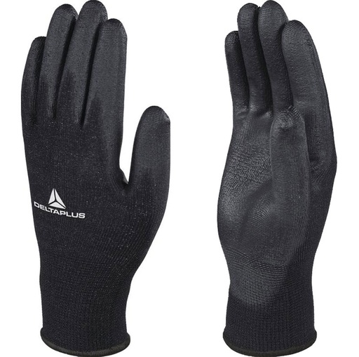 [VE702PN11] GANT TRICOT POLYESTER NOIR-PAUME P.U VE702PN T.11