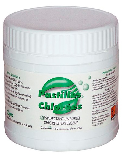 [OXN04] PASTILLE CHLOREES BTE DE 150 PASTILLES 500GR