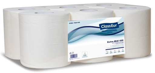 [FA0100] PAPIER ESSUIE MAIN CLASSEUR ECOLABEL 450F PQT 6 RLX (ClassEur)