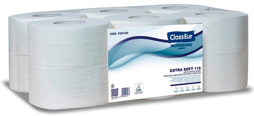 [FC0003] PAPIER HYGIENIQUE ECOLABEL MINI JUMBO PQT 12 RLX (ClassEur)