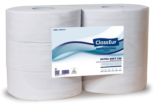 [FC2102] PAPIER HYGIENIQUE ECOLABEL MAXI JUMBO PQT 6RLX 