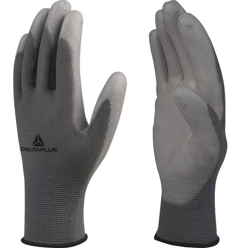 [VE702GR] GANT TRICOT POLYAMIDE / PAUME PU T.08