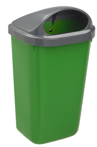 [ROS59861] CORBEILLE XERIOS 50L PLAST. GRIS/VERT